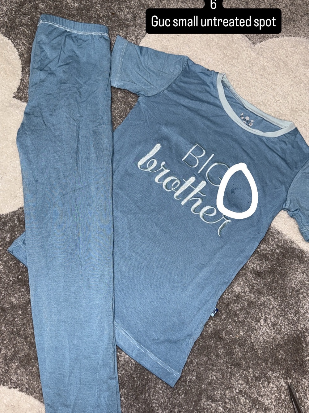 Kickee Pants Blue 'Big Brother' Two-Piece Pajama Set